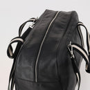 BALLY Boston Bag Leather 2way Black Auth 180652A-6