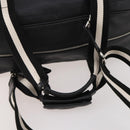 BALLY Boston Bag Leather 2way Black Auth 180652A-8
