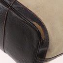 HERMES Tower Ash Garden Party MM Handtas Canvas Beige Zilver Auth 180653-16
