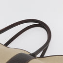 HERMES Tower Ash Garden Party MM Handtas Canvas Beige Zilver Auth 180653-9