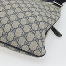 GUCCI GG Supreme Shoulder Bag PVC Navy Silver 295257 Auth 180659A-15