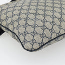 GUCCI GG Supreme Shoulder Bag PVC Navy Silver 295257 Auth 180659A-16
