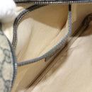 GUCCI GG Supreme Shoulder Bag PVC Navy Silver 295257 Auth 180659A-20