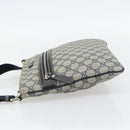 GUCCI GG Supreme Shoulder Bag PVC Navy Silver 295257 Auth 180659A-3
