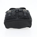 PRADA Rugzak Nylon Zwart Zilver Auth 180665A-5