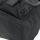 PRADA Rugzak Nylon Zwart Zilver Auth 180665A-16