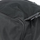 PRADA Rugzak Nylon Zwart Zilver Auth 180665A-18