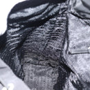 PRADA Rugzak Nylon Zwart Zilver Auth 180665A-23