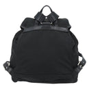 PRADA Rugzak Nylon Zwart Zilver Auth 180665A-2