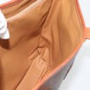 CELINE Macadam Canvas Tote Bag PVC Leather Brown Gold Auth 180666-16