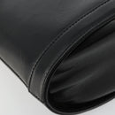 MCM Vicetos Logogram Hand Bag Leather Black Gold Auth 180670-14