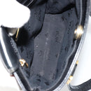MCM Vicetos Logogram Hand Bag Leather Black Gold Auth 180670-11