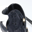 MCM Vicetos Logogram Hand Bag Leather Black Gold Auth 180670-18