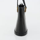MCM Vicetos Logogram Hand Bag Leather Black Gold Auth 180670-4