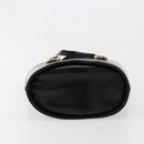 MCM Vicetos Logogram Hand Bag Leather Black Gold Auth 180670-5