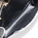 FENDI Pecan Canvas Shoulder Bag PVC Brown Black Auth 180678-10