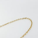 GUCCI Bamboo Chain Shoulder Bag Leather Navy Gold Auth 180679-8
