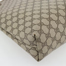 GUCCI GG Supreme Web Sherry Line Tragetasche PVC Beige Rot 39 02 003 Auth 180682-13