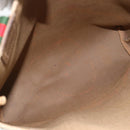 GUCCI GG Supreme Web Sherry Line Tragetasche PVC Beige Rot 39 02 003 Auth 180682-16