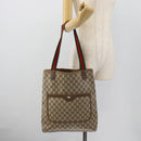 GUCCI GG Supreme Web Sherry Line Tragetasche PVC Beige Rot 39 02 003 Auth 180682-21
