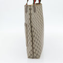 GUCCI GG Supreme Web Sherry Line Tragetasche PVC Beige Rot 39 02 003 Auth 180682-5