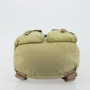 PRADA Rugzak Nylon Groen Zilver Auth 180684-5
