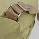 PRADA Rugzak Nylon Groen Zilver Auth 180684-18