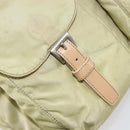 PRADA Rugzak Nylon Groen Zilver Auth 180684-28
