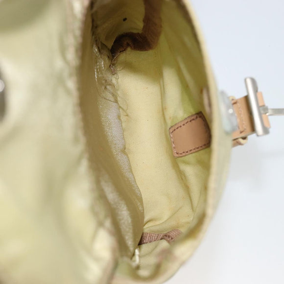 PRADA Rugzak Nylon Groen Zilver Auth 180684