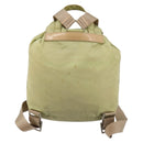 PRADA Rugzak Nylon Groen Zilver Auth 180684-2