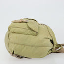 PRADA Rugzak Nylon Groen Zilver Auth 180684-3