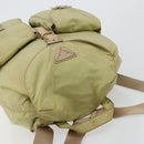 PRADA Rugzak Nylon Groen Zilver Auth 180684-6