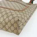 GUCCI GG Supreme Web Sherry Line Tote Bag PVC Beige Red 40 02 003 Auth 180686-10