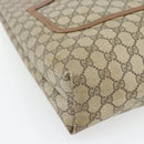 GUCCI GG Supreme Web Sherry Line Tote Bag PVC Beige Red 40 02 003 Auth 180686-11