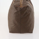 CELINE Macadam Canvas Boston Tasche PVC Leder Braun Gold Auth 180687-4