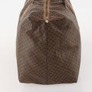 CELINE Macadam Canvas Boston Tasche PVC Leder Braun Gold Auth 180687-5