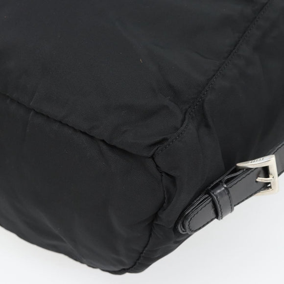 PRADA Rucksack Nylon Schwarz Silber Authentisch 180688A
