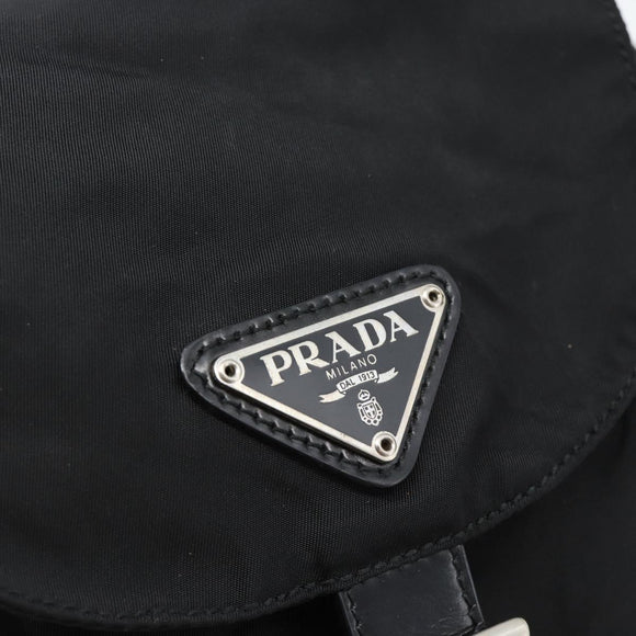 PRADA Rucksack Nylon Schwarz Silber Authentisch 180688A