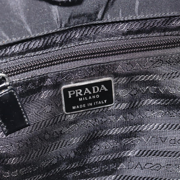 PRADA Rucksack Nylon Schwarz Silber Authentisch 180688A