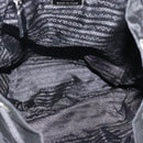 PRADA Rucksack Nylon Schwarz Silber Authentisch 180688A-11
