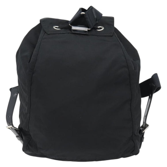 PRADA Rucksack Nylon Schwarz Silber Authentisch 180688A