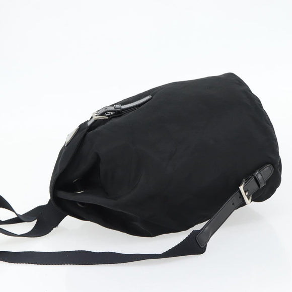 PRADA Rucksack Nylon Schwarz Silber Authentisch 180688A