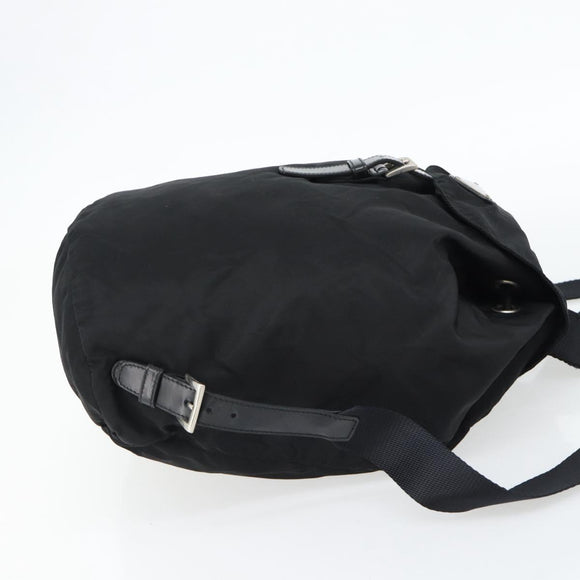 PRADA Rucksack Nylon Schwarz Silber Authentisch 180688A