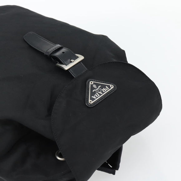 PRADA Rucksack Nylon Schwarz Silber Authentisch 180688A