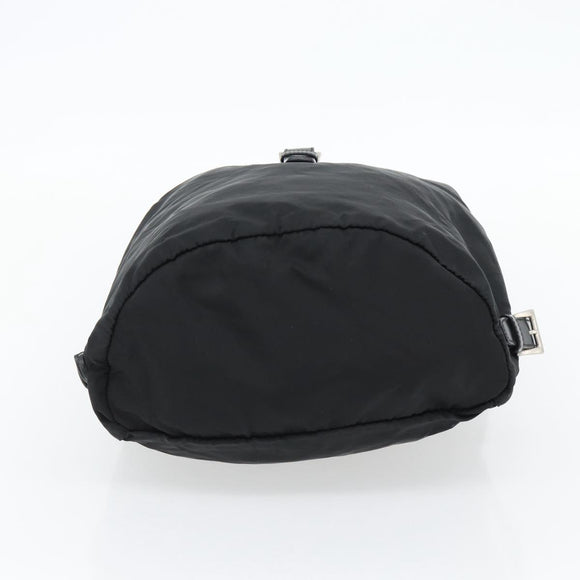 PRADA Rucksack Nylon Schwarz Silber Authentisch 180688A