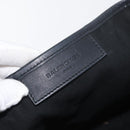 BALENCIAGA Navy Kabas S Tote Bag Leather Black Silver 339933 Auth 180690-10