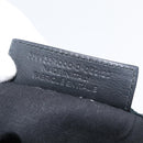 BALENCIAGA Navy Kabas S Tote Bag Leather Black Silver 339933 Auth 180690-12