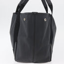 BALENCIAGA Navy Kabas S Tote Bag Leather Black Silver 339933 Auth 180690-4