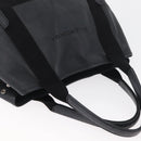 BALENCIAGA Navy Kabas S Tote Bag Leather Black Silver 339933 Auth 180690-6