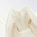 CHANEL Triple Coco Hand Bag Patent leather White CC Auth 180698-18